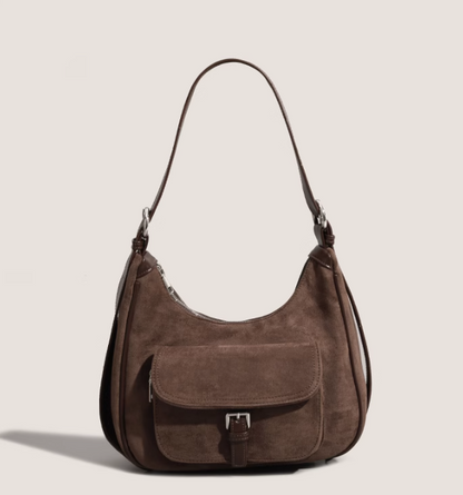 Suede handbag large capacity shoulder crossbody bag ED0982