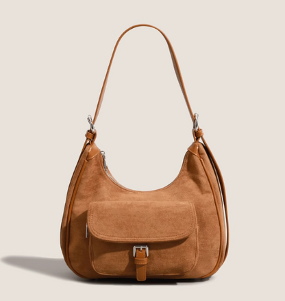 Suede handbag large capacity shoulder crossbody bag ED0982