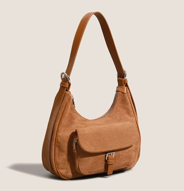 Suede handbag large capacity shoulder crossbody bag ED0982