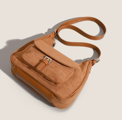 Suede handbag large capacity shoulder crossbody bag ED0982