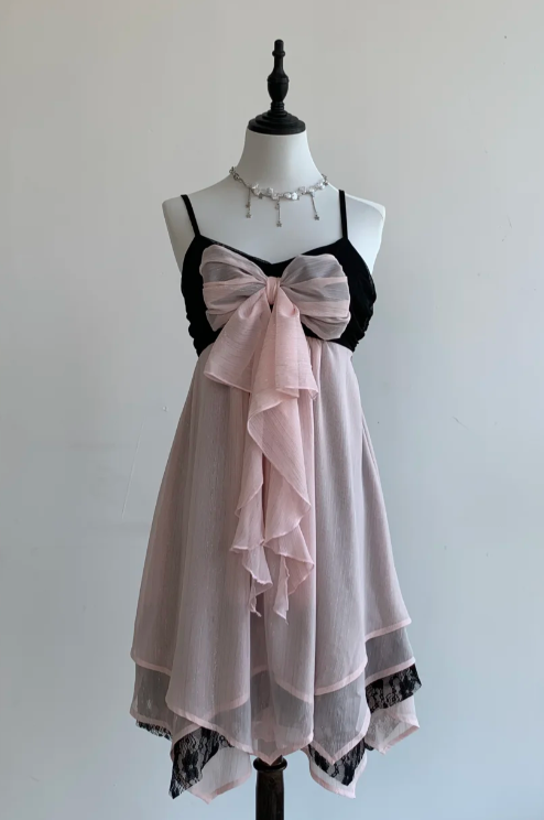 Spaghetti Strap A-Line Chiffon Short Prom Dresses, Pink Homecoming Dresses HZ1024