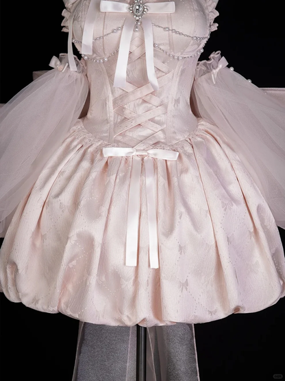 Sweet Pink Halter Satin A Line Formal Homecoming Dress Short Birthday Outfits D344