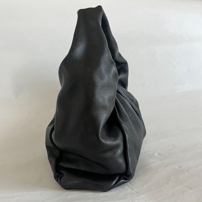 Bottega Veneta black leather The Shoulder Pouch bag