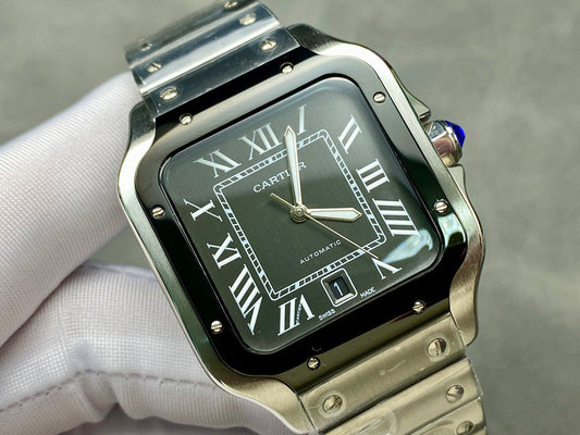 SANTOS 40MM CUSTOM BLACK DIAL
