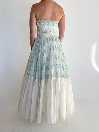 Pretty A Line Strapless Chiffon Appliques Birthday Party Dress Prom Dress Evening Dress SH4002