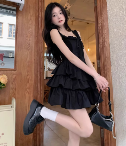 Cute  A Line Square Neckline Pleated Homecoming Dress Birthday Party Prom Dress D1737