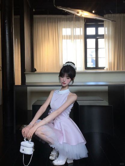 Cute A Line Bowknot Tulle Tiered Short Prom Dress Homecoming Dress Birthday Party Dress D2111