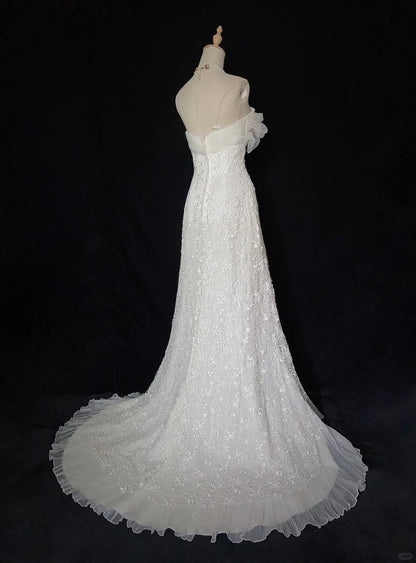 Charming Wedding Dress Strapless Tulle Prom Gown Evening Dress Gala Dress Prom Dress  D2422