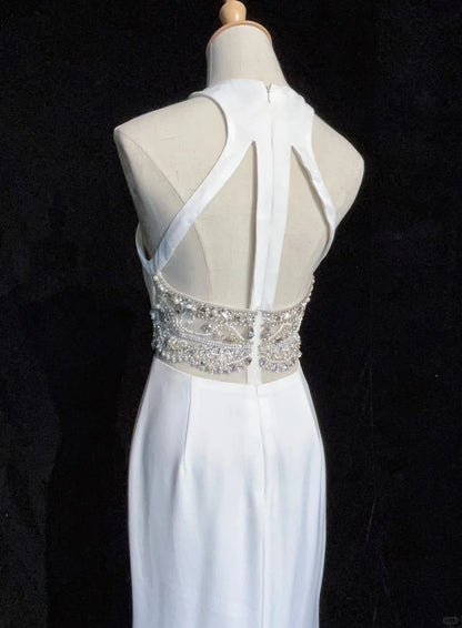 Charming Prom Dress Halter Backless Split Prom Gown Evening Dress Gala Dress    D2520
