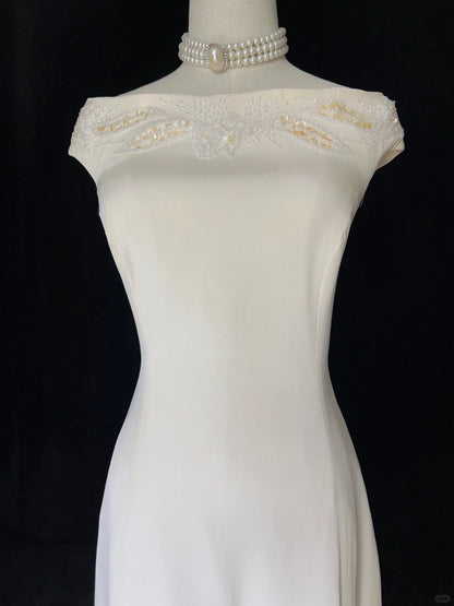 Elegant Prom Dress A Line Beading Prom Gown Evening Dress Gala Dress      D2566