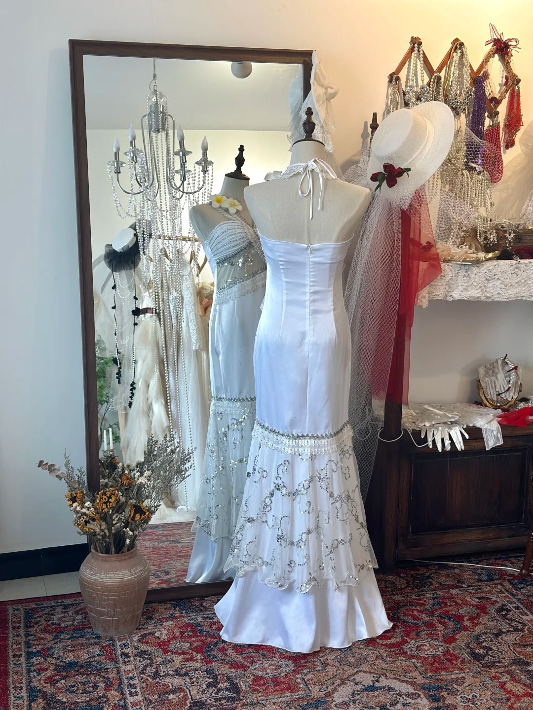 Charming Prom Dress Halter Pleated Mermaid Evening Dress Gala Dress Party Dress   D2745