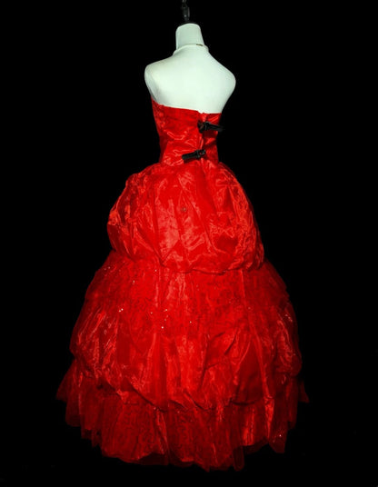 Charming Prom Dress Strapless Evening Dress Birthday Party Dress Ball Gown D3439