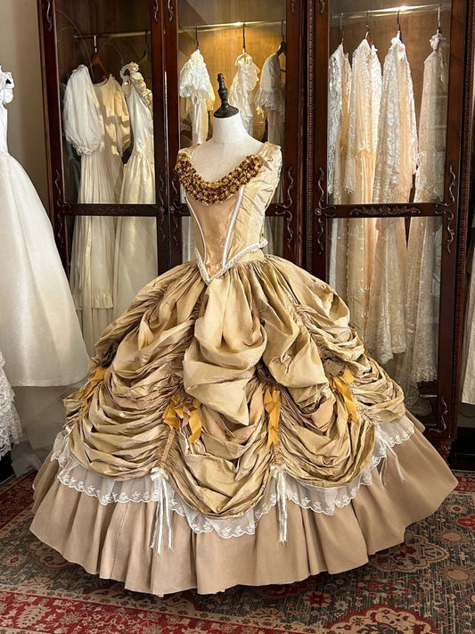 Beauty Prom Dress Crew Neck Pleated Evening Dress Sweet 16 Dress Ball Gown    D4003