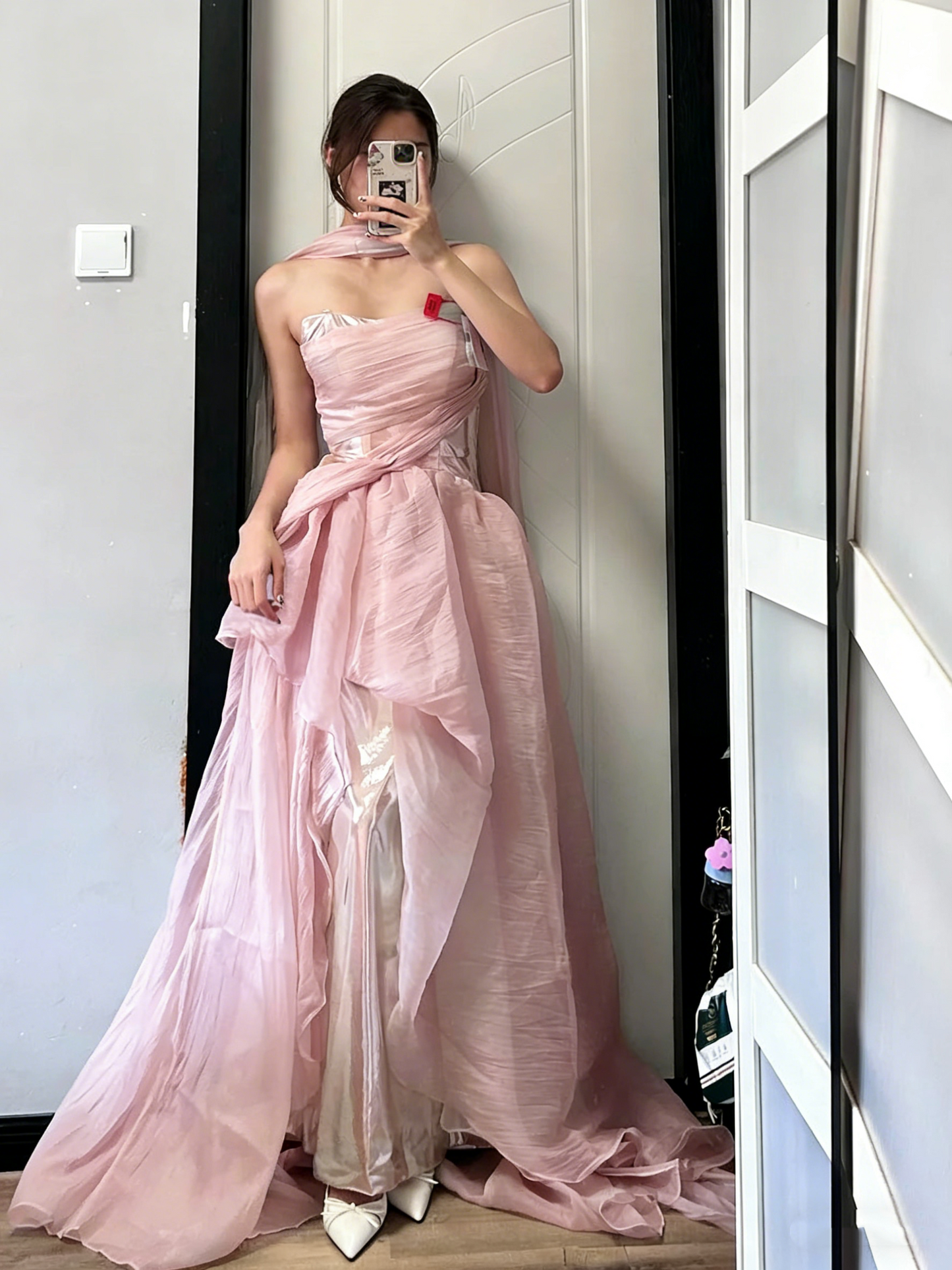 Charming Prom Dress Strapless Pleated Gala Dress Evening Dress Formal Dress   D4504