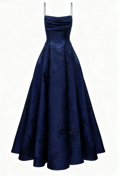 Long Spaghetti Straps A-line Green Prom Dresses, Long Prom Dresses SH382