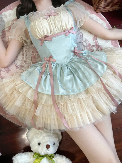 French Ball Gown Short Lolita Dresses Party Dress Birthday Outfits SD1196