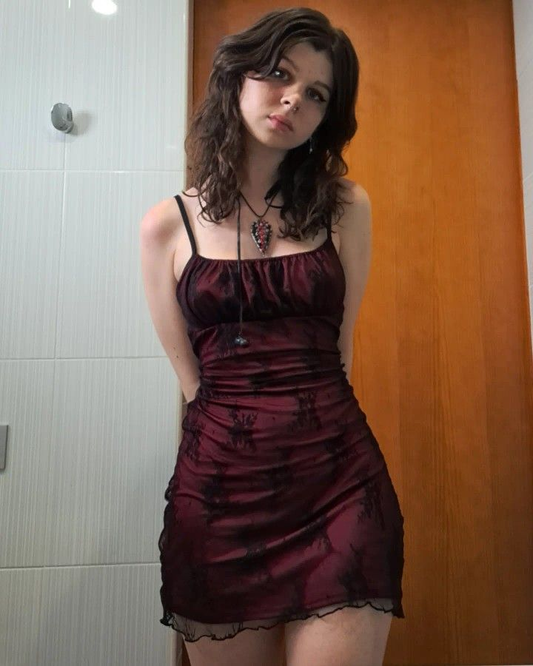 Vintage Spaghetti Straps Burgundy Sheath Cocktail Dress Short Party Gown Homecoming Dress D568