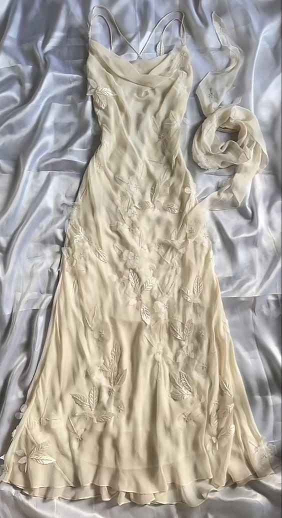 Sexy Sheath Straps Chiffon champagne Long Prom Dresses P1765