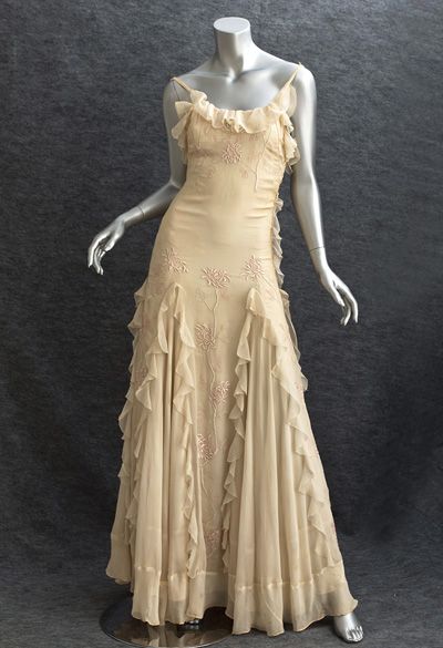 Pretty Sheath Spaghetti Straps Yellow Floor Length Evening Dress Chiffon Prom Dresses P2376