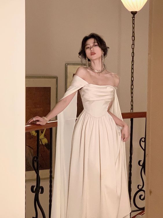 Elegant New Fashion Evening Party Ladies Vestido Vintage Long Prom Dress P895