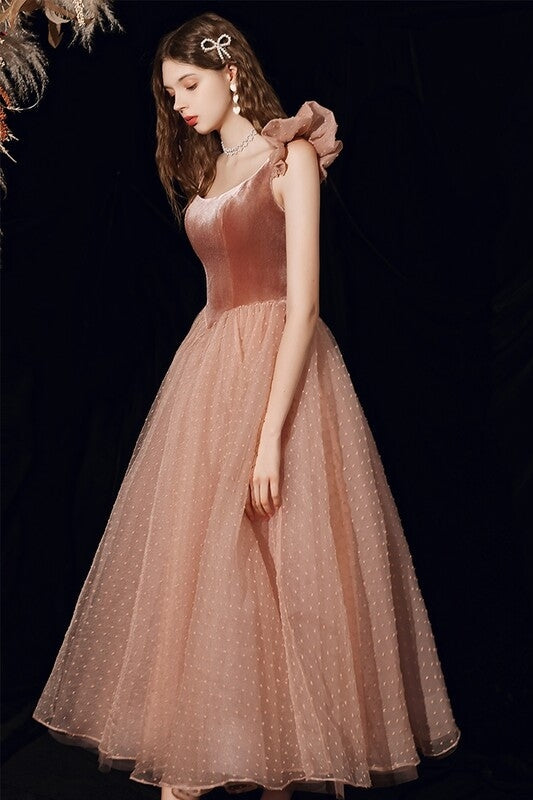 Princess Pink Long Prom Dress