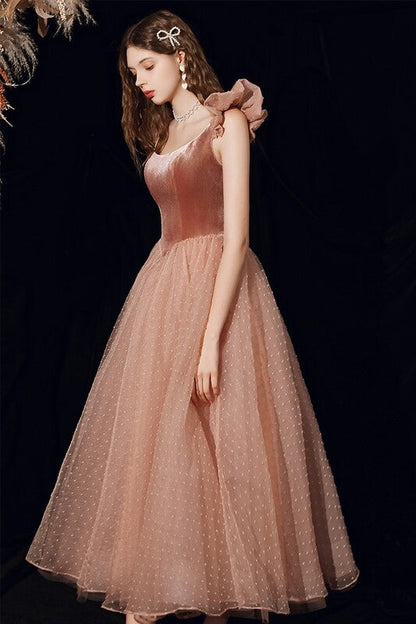 Princess Pink Long Prom Dress