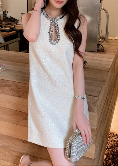 Elegant Homecoming Dress Jewel Sequins Back to School Outfits Party Dress  D6515