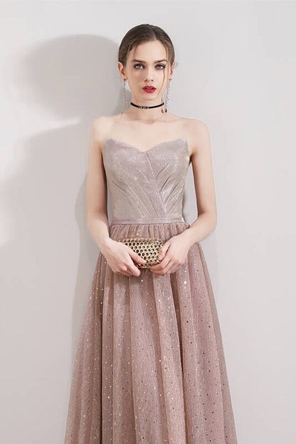Sweetheart Strapless Empire A-Line Tulle Party Prom Dress