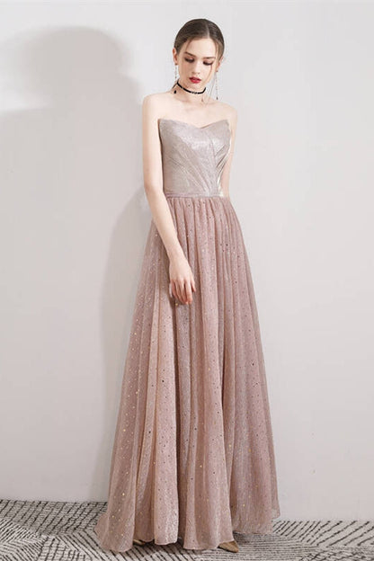 Sweetheart Strapless Empire A-Line Tulle Party Prom Dress