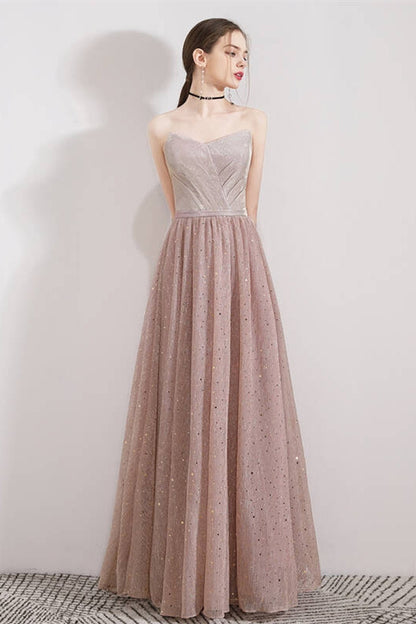 Sweetheart Strapless Empire A-Line Tulle Party Prom Dress