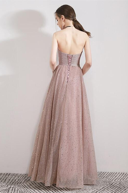 Sweetheart Strapless Empire A-Line Tulle Party Prom Dress