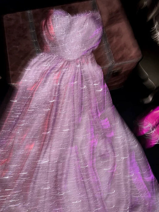 Sexy A Line Sweetheart Sequin Lilac Floor Length Evening Dress Prom Dresses SD1607