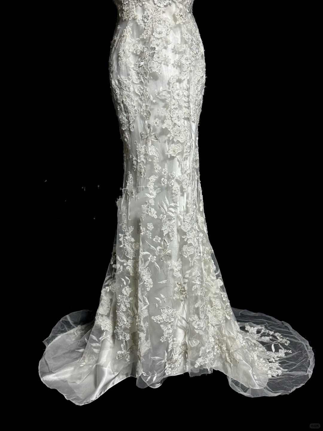 Classy Mermaid V Neckline Lace Ivory Long Wedding Dress Bridal Dresses SD2920