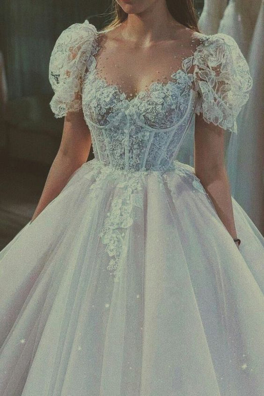 Vintage Fairy Corset Dress White Long Formal Gown Wedding Dresses SH257