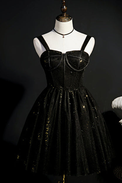 Wine Red Straps Boning Beaded Tulle Homecoming Dress
