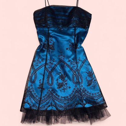 Vintage Spaghetti Straps Hot Pink A Line Short Homecoming Dress Cocktail Dress D714