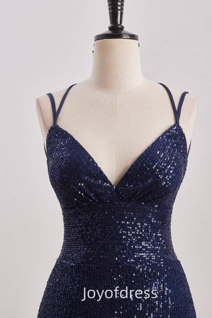 Sparkly Sequins V-Neck Sleeveless Fitted Homecoming Dress