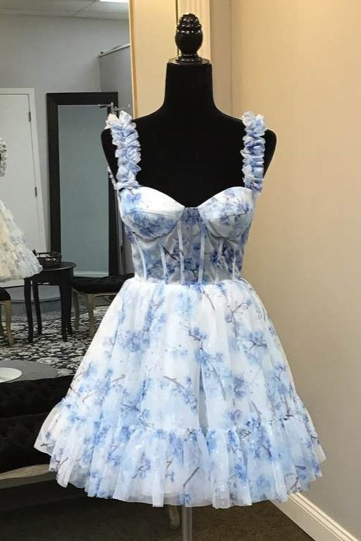 Sweetheart Sleeveless Chiffon A-Line Empire Homecoming Dress