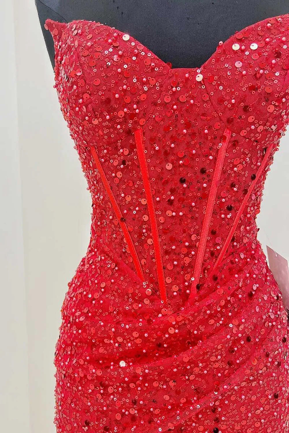 Sweetheart Strapless Bodycon Empire Short Homecoming Dress