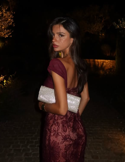 Pretty A Line Straps Floral Tulle Long Prom Dress Party Dress SH5070