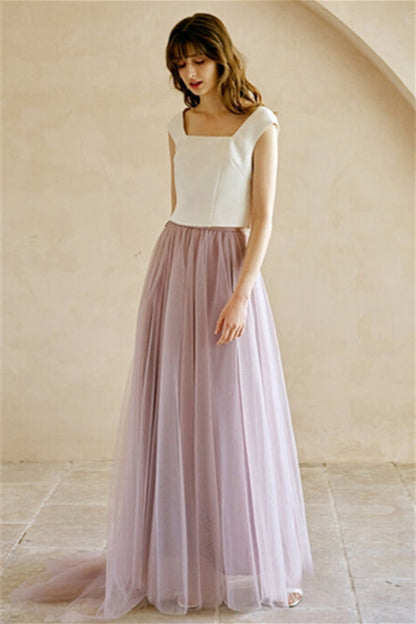 Two Piece Casual Dress with Tutu Skirt