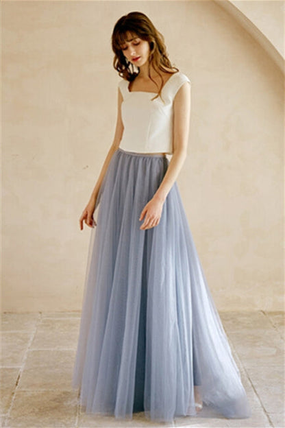 Two Piece Casual Dress with Tutu Skirt