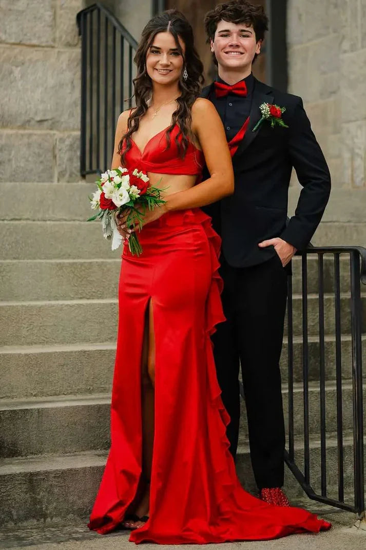 V-Neck Sleeveless Illusion Empire Lace Up Party Prom Dress
