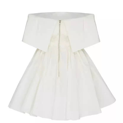 Trendy A line Off The Shoulder Satin Formal Short 8th Grade Homecoming Dress Summer Middle School Hoco Dresses Birthday Outfits W948