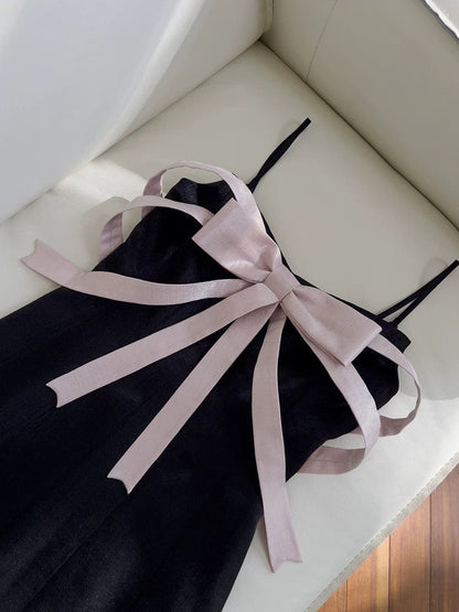 Trendy A line Spaghetti Straps Little Black Dress Formal Short 8th Grade Homecoming Dress Summer Middle School Hoco Dresses Cocktail Dress Birthday Outfits W955
