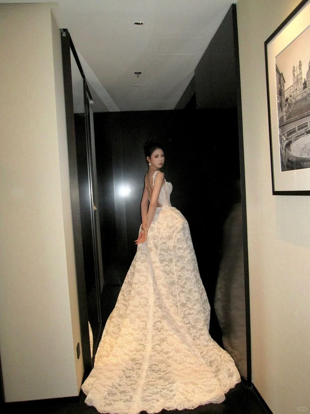 Modest Wedding Dress Ball Gown Square Neck Lace Summer Long White Wedding Dresses Bride Dress Bridal Gowns WD085