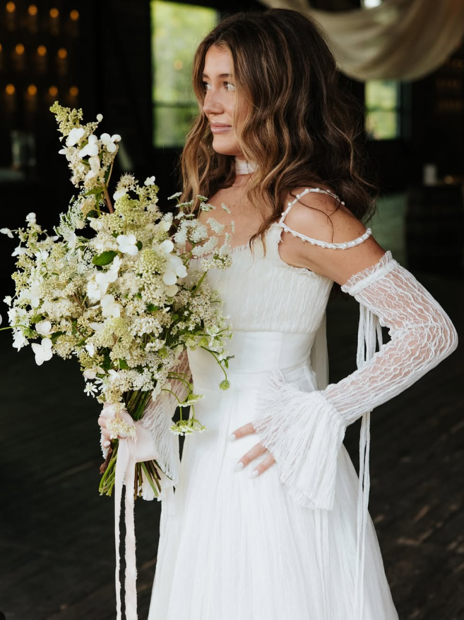 Elegant A Line Spaghetti Strap Ivory Chiffon Long Prom Dress Evening Dress SH2129