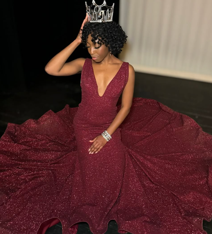 Black Girl Prom Dress, Mermaid Party Dress SA1529