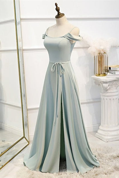 A-line Slip Mismatched Bridesmaid Dresses