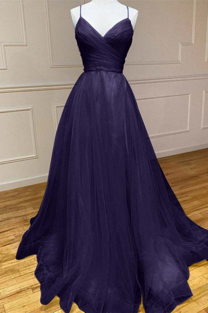 Amazing Yellow Spaghetti-Straps Prom Dress String Back